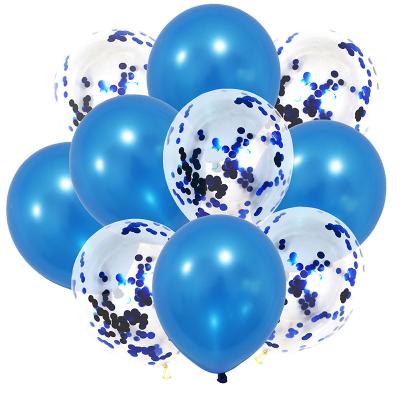 China China factory wholesale eco-friendly colorful kind reveal 10pcs confetti balloons set wedding party balloon 12 inch balloon set latex for sale