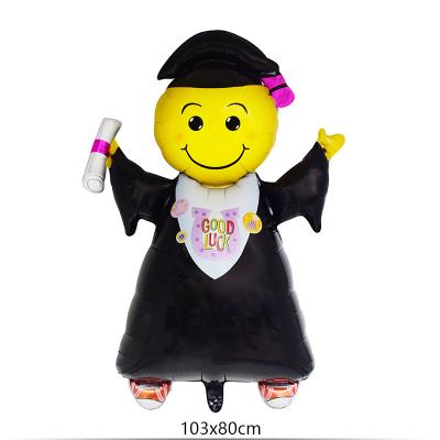 China Eco-Friendly Graduation Balloon Bouquet Congratulation Mylar Balloon Graduation Balloon Graduation Party Supplies Decoration for sale