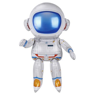 China Wholesale high quality new design kids astronauta toy globo party decoration eco-friendly astronaut holding 3d balloons for gift for sale