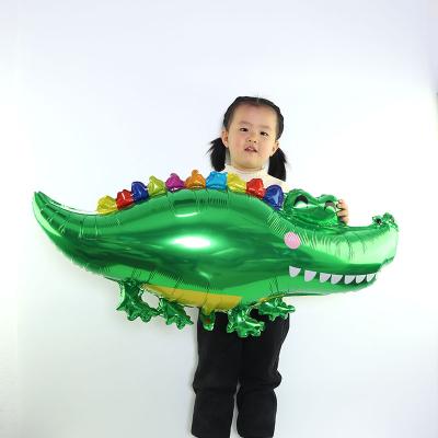 China Eco-friendly wholesale helium globos balloons crocodile new arrival forest walking animals foil shaped balloons for sale