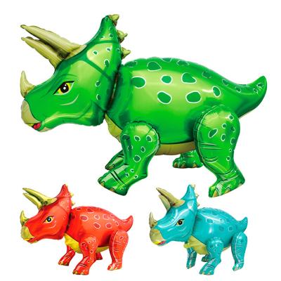 China Wholesale Eco-friendly Dinosaur Foil 3d Balloon Stance Dinosaur Balloon For Kids Birthday Party Decoration Party Supplies for sale