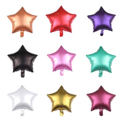 China Eco-friendly 18inch Foil Star Balloon Wedding Decor Star Foil Helium Balloons Birthday Wedding Balloons Birthday Decoration Party Supplies for sale