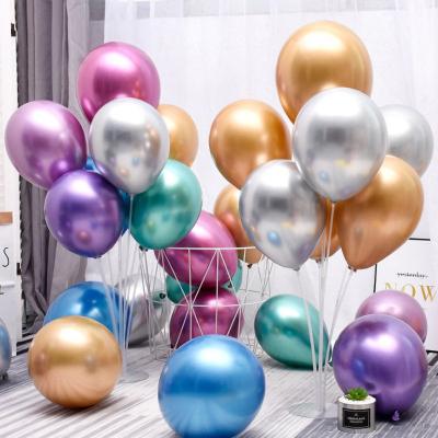 China Eco-friendly 10Inch metal pearl latex balloons deep chrome balloons globos birthday wedding party decoration for sale