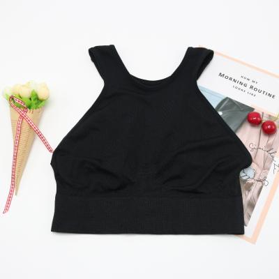 China Factory custom women's breathable sports sweatabsorbing seamless yoga vest black women's breathable vest bra for sale