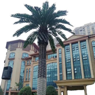 China Factory Realistic Hot Sale High Quality Fiberglass Fiberglass Artificial Palm Tree For Landscaping Decoration In The Park for sale