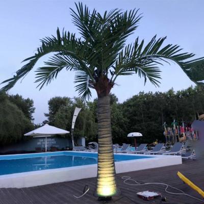 China Large Realistic Custom Tropical Indoor Plastic Fake Leaves Tall Artificial Coconut Palm Tree Large For Outdoor Decoration for sale