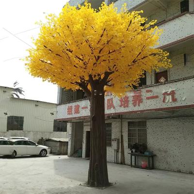 China Beautiful Colorful Artificial Tree Customized Fake Ginkgo Tree Plant Price Ginkgo Tree Indoor Large Artificial Yellow Ginkgo Trees For Sale for sale