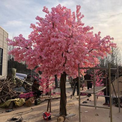 China Beautiful Colorful Artificial Japanese Cherry Blossom Tree High 2.5m Wide Artificial Tree 2.5m Flower Centerpiece Full Tree New Products For Decor for sale