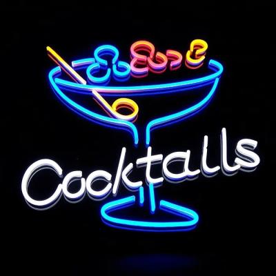 China Customized Buildings Led Neon Sign Waterproof Luminous Acrylic Led Colorful RGB Letters Advertising For Light Bulb for sale