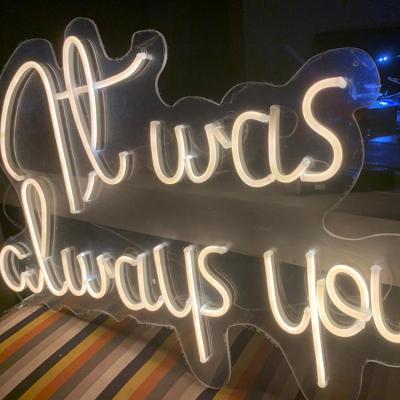 China Custom Buildings Custom Neon Sign Waterproof Custom Decoration Led Neon Sign Lamp Light Letters Big For Wedding for sale