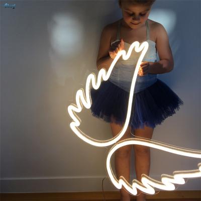 China Factory Angel Wings Led Neon Light Custom Bar/Shop/Shop/Restaurant/Dining Room Led Flex Coffee Neon Sign for sale