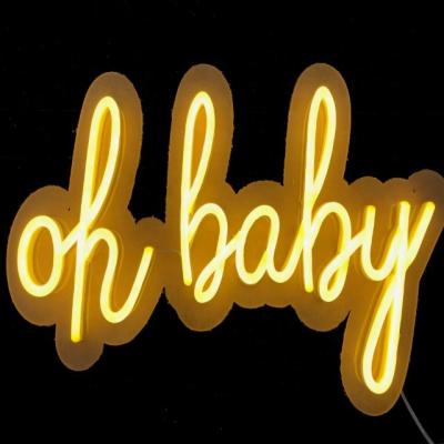 China Wedding OH BABY Wholesale Custom Neon Sign Lights Decorative For Wedding Events Custom Neon Sign for sale