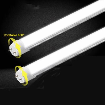 China Warehouse Super bright  rotatable 180 degree t8 led tube 85-265v G13  led light t8 aluminum plastic led tube t8 for sale