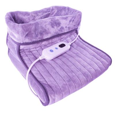 China Overheat Protection + Soft Portable + Washable Temperature Setting Flannel Foot Heater 3 Pad Electric Heated Foot Warmers for sale