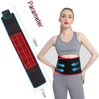 China Pain Relief Red Led Light Far Infrared Cellulite Therapy Wrap Belt Slim Body Lazer Belt For Body Countour for sale