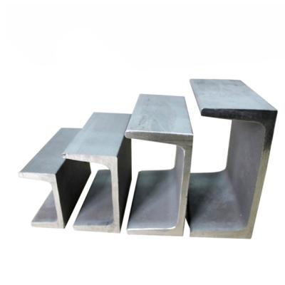 China Steel Structure Construction High Performance Stainless Steel Channel Porcelain Galvanized U Beam Steel Channel Price for sale