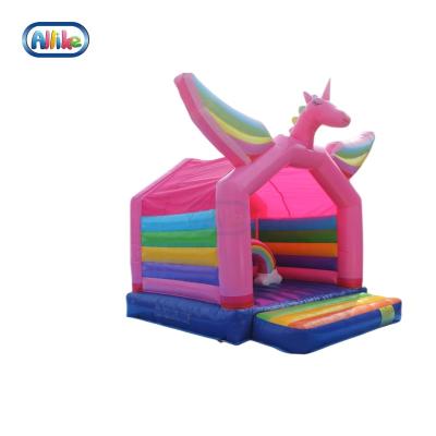 China Unicorn Bouncer Outdoor Inflatable Unicorn Bouncing House For Outdoor Kids Commercial Bouncy Castle Bounce House for sale