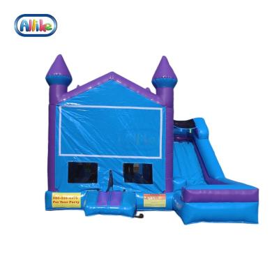 China Cheap Inflatable Frozen Party Bounce House With Water Slide With Inflatable Bouncy Jumping Pool Castle Slide for sale