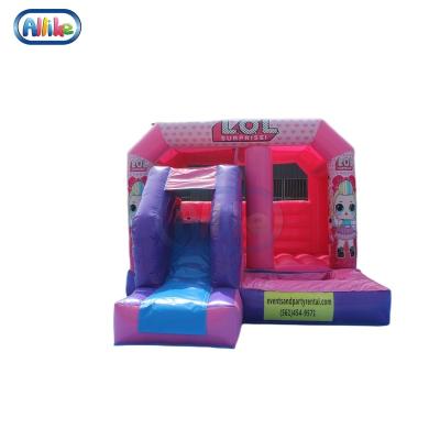 China Inflatable Party Castle With Slide Commercial Grade Inflatable Bounce House Wedding Bounce House With Slide for sale