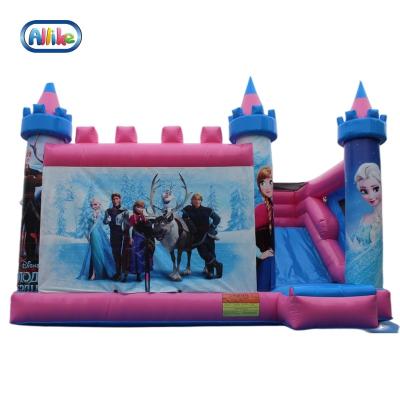 China Inflatable Party 6m*4m Castle With Slide Commercial Grade Inflatable Bounce House Wedding Bounce House With Slide for sale