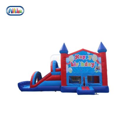 China Party Pastel Inflatable Bouncy Castle Combo With Slide Sports Inflatable Combo Bouncer Combo Funny Games Inflatable Combo Ball for sale