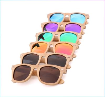 China 10 Years Experience Designer Rivet Decoration Multi Colors Optifix Wood Bamboo Wood Absorbable Black Mirror Sunglasses Blue Ray Glass for sale