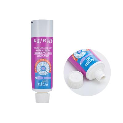 China Custom non-toxic empty aluminum plastic abl laminated tube of skin care packaging private label dye paint for artist painting for sale