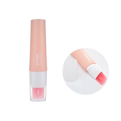 China Skin Care Packaging Empty Silica Gel Applicator Brush Cosmetic Plastic Tube Silica Gel Massage Appilicator Soft PE Tube for sale