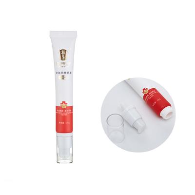 China Skin Care Packaging Customized Empty Plastic Eye Cream Tube With Pump Squeeze Cosmetic Soft Tubes for sale