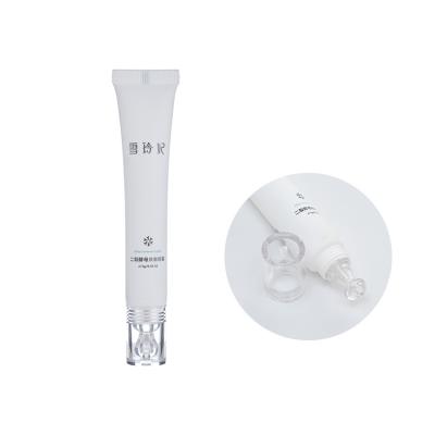 China Skin Care Empty Cosmetic Packaging 15g Serum Squeeze Eye Cream Tube Packaging With Applicator for sale