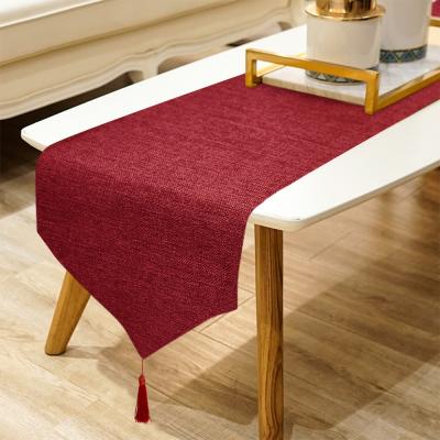 China Best Selling Canvas Goods Using Luxury Decoration Modern Kitchen Table Runners For Dining Table for sale