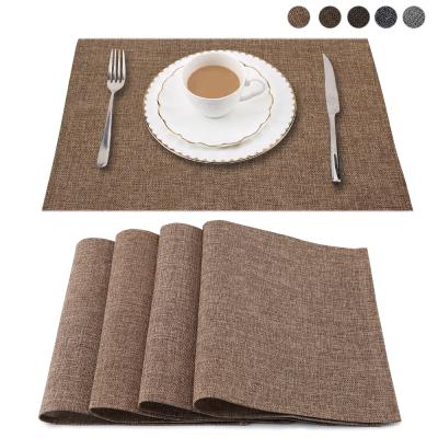 China Wedding Burlap Handcrafted Luxury Sharpening Place Mat For Dining Table Kids Christmas Table Linen Place Mat Set for sale