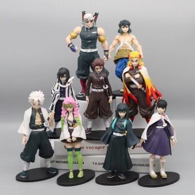 China PVC Figure Toys Japan Anime Demon Slayer Kimets Cartoon Toy Action Number PVC Model Toys for sale