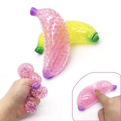 China New Squeezable Toy Squeezable Soft Fruit Shape Squishy Sensory Squishy Adult Kid Squeeze Ball TPR Banana Squeeze Related Toys for sale