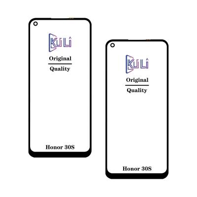 China Factory Repair Quality Factory Repair KULI Screen Original Wholesale Front Broken Touch Screen Replacement Outer Glass Screen With OCA For Honor 30S for sale