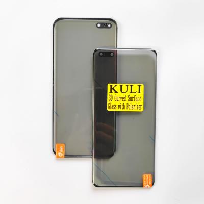 China Factory wholesale original quality KULI OCA polarizier edge front glass for Huawei nova8 mobile touch screen digitizer Nova8 for sale