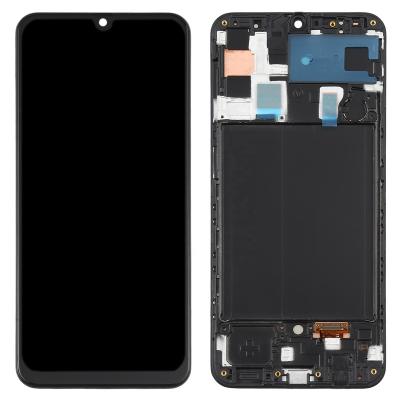 China Replace damaged phone parts KULI factory wholesale for SAMSUNG A50 original front touch screen glass quality mobile LCD with frame HD display for sale