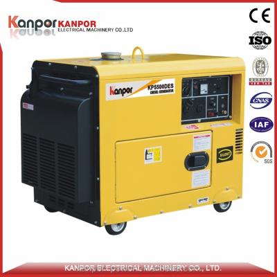 China KANPOR 6.5kw 1.9-12KVA single phase silent diesel generator KP9000DX/KP9000T for sale