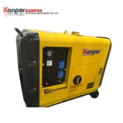 China Top brand 1.9-12KVA 954L single phase soundproof small portable diesel generator KP12000T/KP12000DX for sale