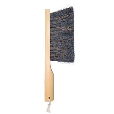 China COZIHOME Amazon Sustainable Hot Sale 100% Natural Horsehair Dust Cleaning Wood Brush For Soft Bristle Dusting Brush, Counter Clean Cloth for sale