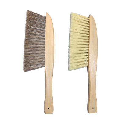 China COZIHOME Customized High Quality Sustainable Soft Solid Wooden Brush Beech Wool Bed Sofa Dusting Brush Cleaning Household Dusting Brush for sale