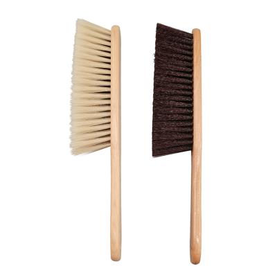 China COZIHOME Customized High Quality Sustainable Soft Solid Wooden Brush Beech Wool Bed Sofa Dusting Brush Cleaning Household Dusting Brush for sale