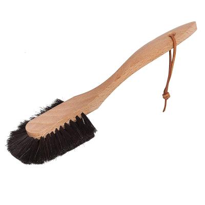 China High Quality 100% Sustainable Horsehair Dish Washing Wooden Pot Brushes For Kitchen Cleaning Use for sale