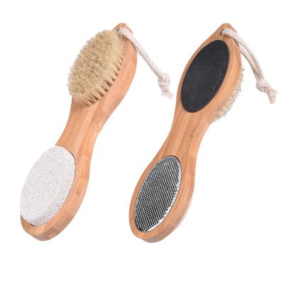 China COZIHOME Polishing Foot 4 in1 Cleaning Brush European Natural Wide Bristle Hot Bamboo High Quality Natural Animal Body Brush for Body for sale