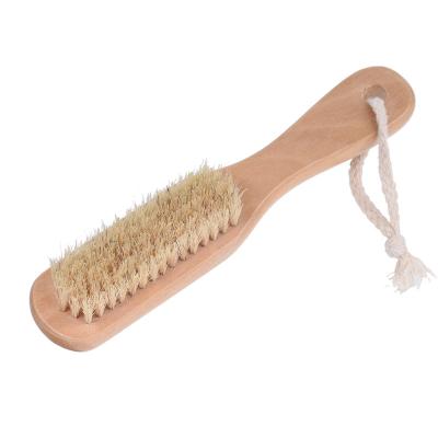 China COZIHOME Natural Viable Scrub Body Brush Foot Nail Hand Scrub Nails Wood Nail Dust Brush Nail Brush With Pumice Stone for sale