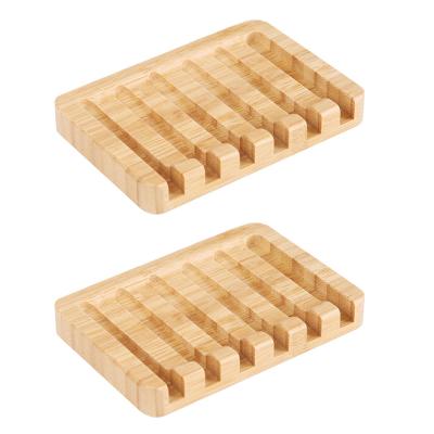 China Household Sustainable Bulk Eco Friendly Bathtub Hotel Soap Dish Biodegradable Bamboo Holder for sale