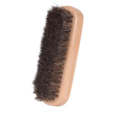 China COZIHOME Sustainable High Quality Wooden Horsehair Shoe Polish Cleaning Brush With Customized Logo For All Purpose Scrub Brushes for sale