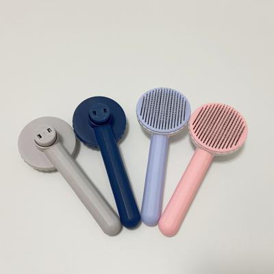 China Stocked Pet Bath Comb Pet Combs And Brushes Pet Round Comb for sale