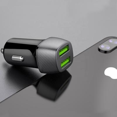 China Portable Car Phone Charger Wholesale OEM Brand Dual USB Car Charger for sale