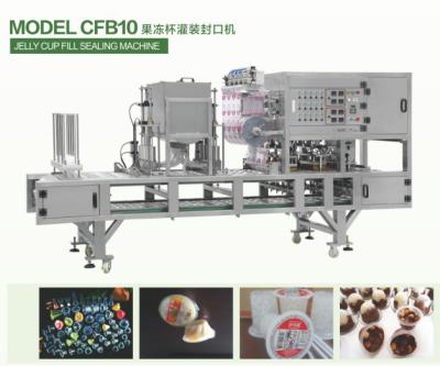 China Automatic Food Cup Filling and Sealing Machine for sale